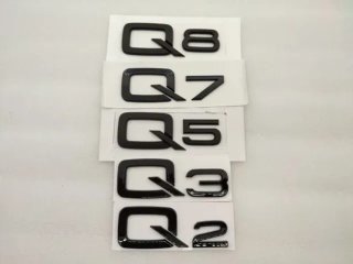 Emblema logo Audi Q3 Q5 Q7 Q8 color negro