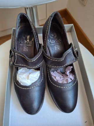 Zapatos de tacón Marila de piel marrones