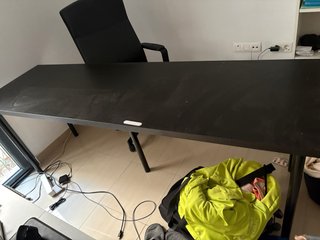 Escritorio IKEA Negro 200x60 cm