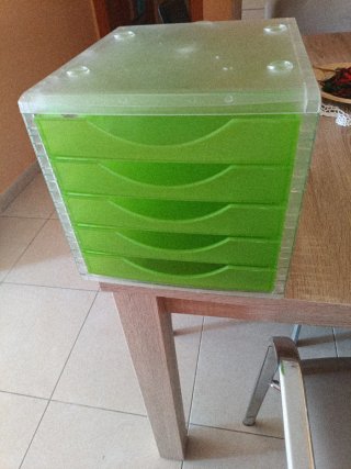 Módulo 5 cajones archivo verde kiwi