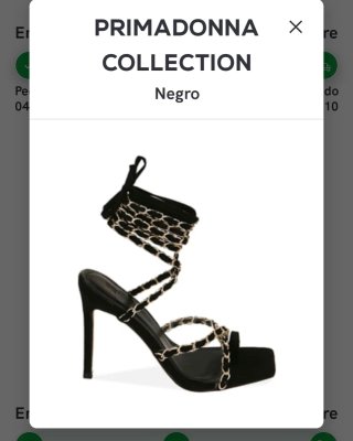 Sandalias Primadonna Collection Negro