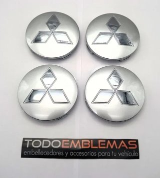 4 centros de rueda Mitsubishi 80 mm