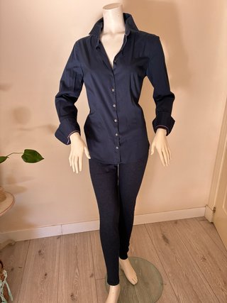 Blusa Tommy Hilfiger Slim Fit Azul Talla M