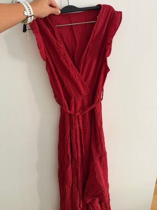 Vestido Rojo con Volantes nuevo