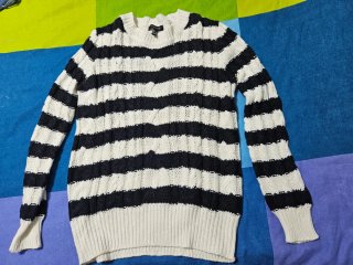 Jersey de punto rayas mujer
