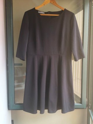 Vestido MIDI Negro Zara