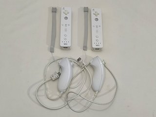 2 Mandos Wii + 2 Nunchuk + 2 Correas