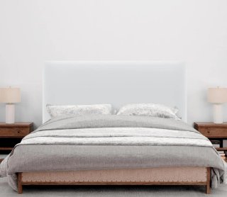 Cabecero liso polipiel blanco cama 105