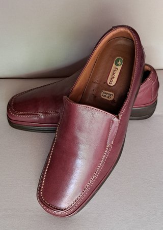 Zapatos Fluchos confort Air jet Mujer burdeos
