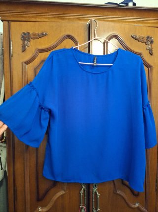 Blusa Azul Stradivarius Talla M