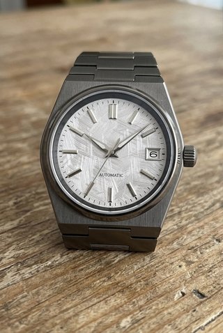 Reloj Automático Estilo PRX Plateado y blanco