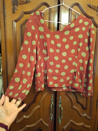Blusa Estampada de Lunares