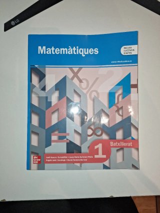 Matemàtiques 1 Batxillerat
