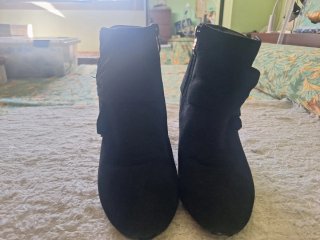 Botines de tacón negros