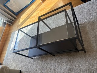 Mesa de centro Vittsjo Ikea negra