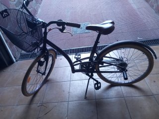 Bicicleta paseo mujer con cesta