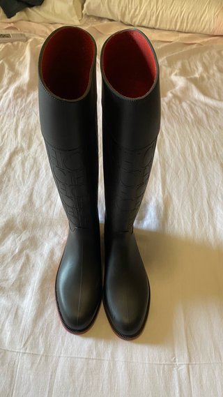 Botas Agua Carolina Herrera Negras