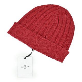 Berretto Gran Sasso Rosso 100% Lana vergine rosso