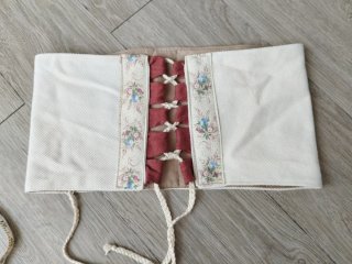 Cinturón fajín medieval/temático beige y marrón