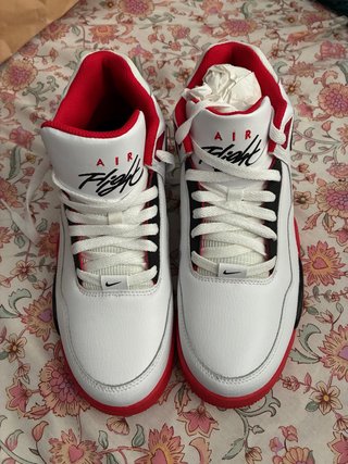 Zapatillas Nike Air Flight Blancas y Rojas