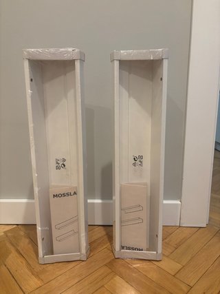 2 Baldas Mosslanda IKEA Blancas