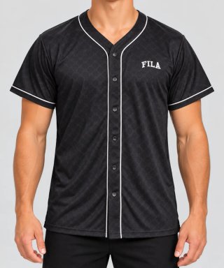 Camiseta de béisbol Fila negra