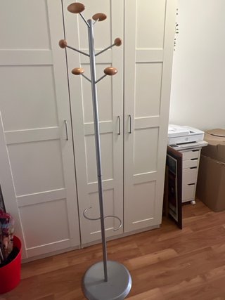 Perchero Metálico y Madera.170cm