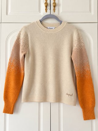 Jersey Desigual Beige y Naranja