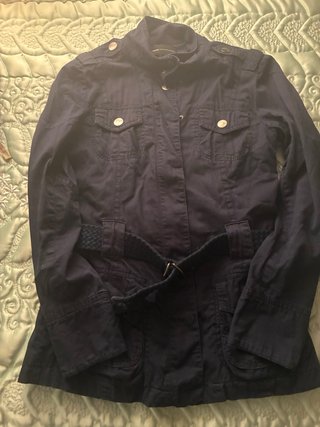 Chaqueta entretiempo azul Mango