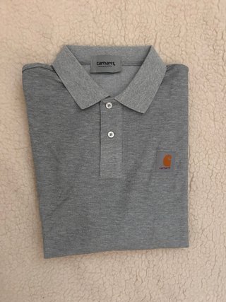 Polo Manga Larga Carhartt Gris Talla M