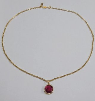 Collar plata chapada en oro TOUS