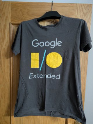 Camiseta Google I/O Extended Gris Talla L