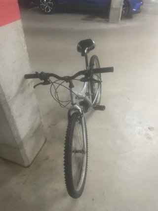 Bicicleta de Montaña Plateada