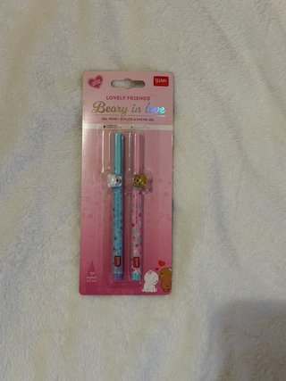 Set 2 Penne Gel Legami Beary in Love