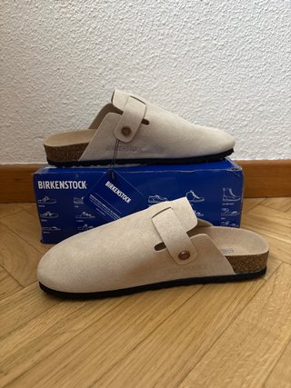 Zuecos Birkenstock Beige