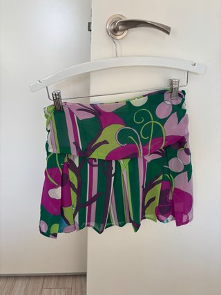Falda corta estampada