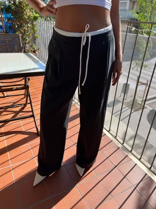 Pantalón de traje Zara gris talla XL - 18 €