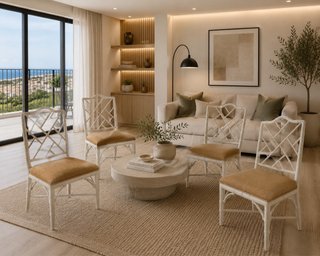 Sillas Chippendale Rejilla y Tapizadas