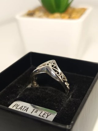 Anillo Plata 1ª Ley Corona T14/ 54mm