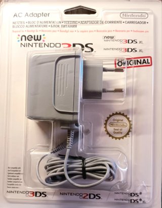 Caricabatterie Nintendo 3DS/2DS originale nuovo sigillato