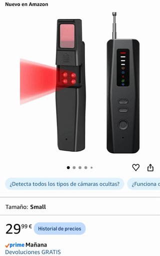 Detector de cámaras y micrófonos