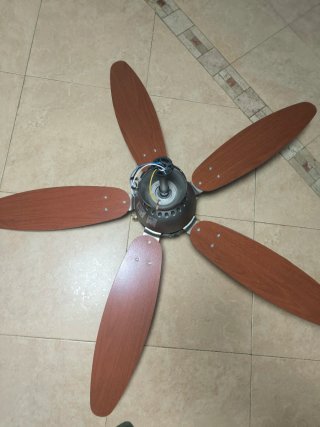 Lámpara Ventilador de Techo Madera