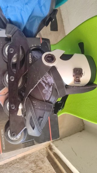 Patines en línea Oxelo,apenas usados,con mochila