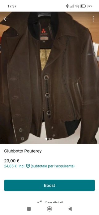 Giubbotto Peuterey Marrone