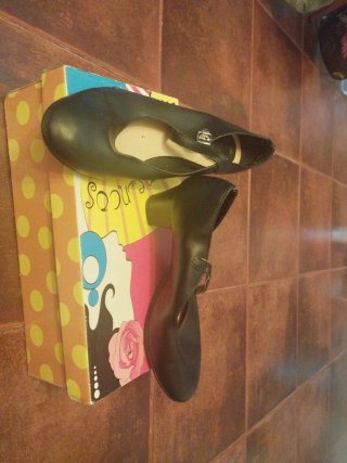 Zapatos de Flamenco Negros Talla 39