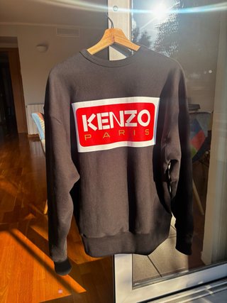 Sudadera Kenzo Paris Negra Oversize