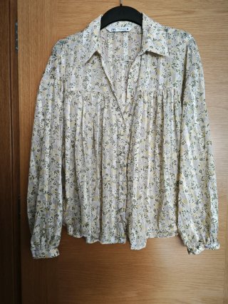 Blusa Zara Estampada Talla XL