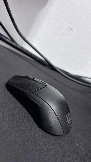 Ratón inalámbrico SteelSeries negro con USB