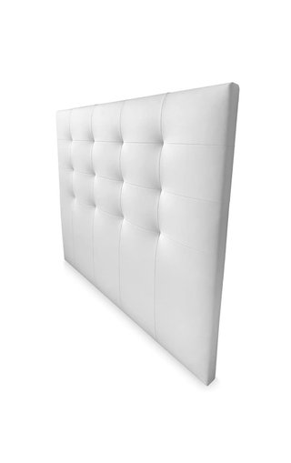 Cabecero blanco polipiel cama 135