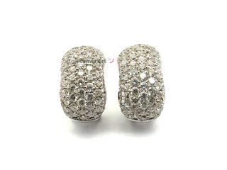 pendientes oro 18k con piedra con diamante